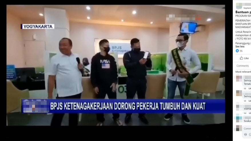 Foto Periksa Fakta Bansos BPJS 25T