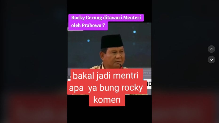 Foto Periksa Fakta Kabinet PRabowo Gibran