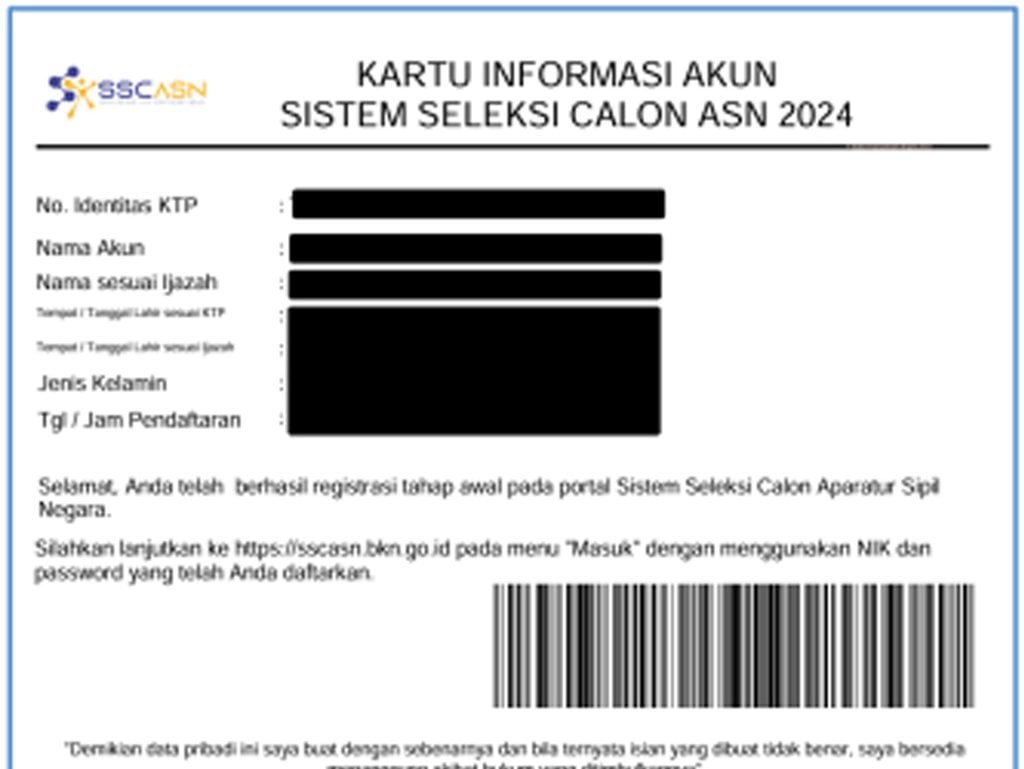 kartu informasi akun PPPK Guru