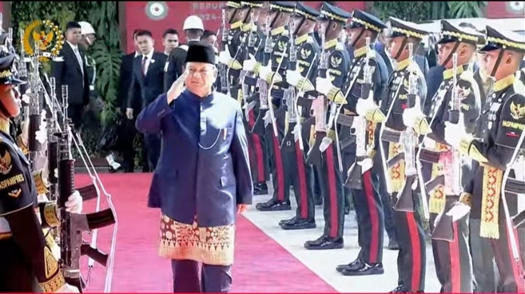 Prabowo tiba di Gedung MPR RI