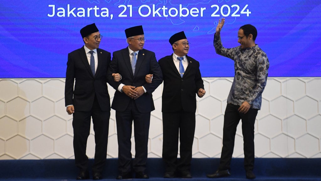 Sertijab Mendikbudristek dengan tiga menteri baru