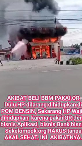 Foto Periksa Fakta Kebaran Pertamina