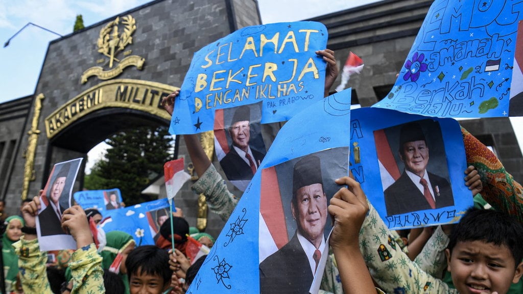 Penyambutan kegiatan Presiden Prabowo di Akmil Magelang