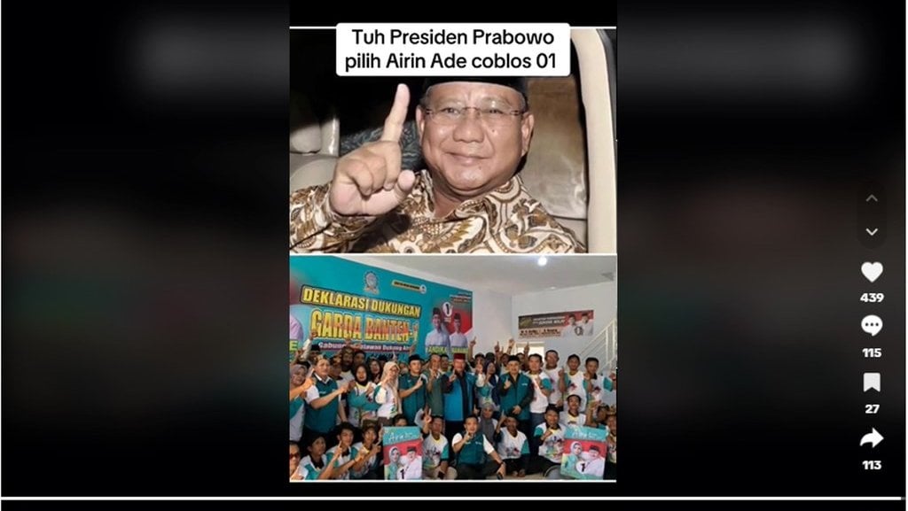 PERIKSA FAKTA Foto Lama Prabowo 