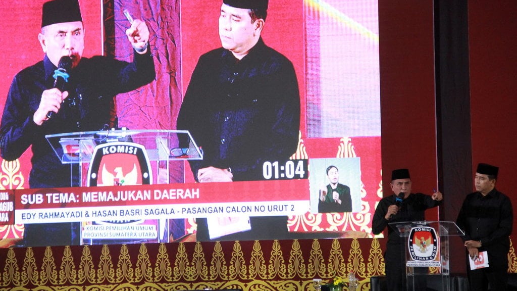 Debat kedua Pilgub Sumatera Utara