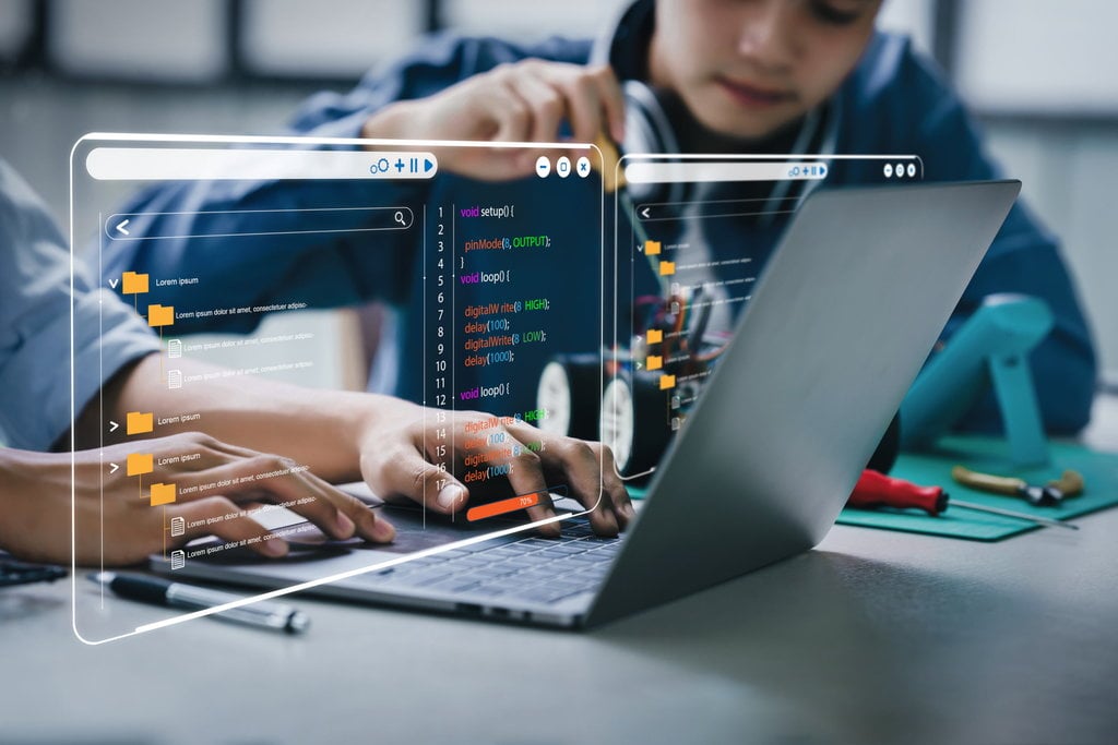  anak belajar coding