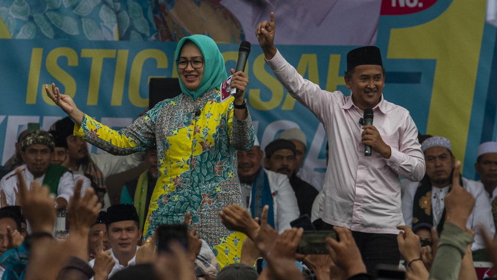 Kampanye Cagub-Cawagub Banten Airin-Ade 