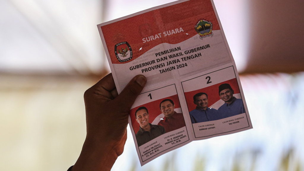 Hasil di TPS Andika Perkasa-Hendrar Prihadi mencoblos