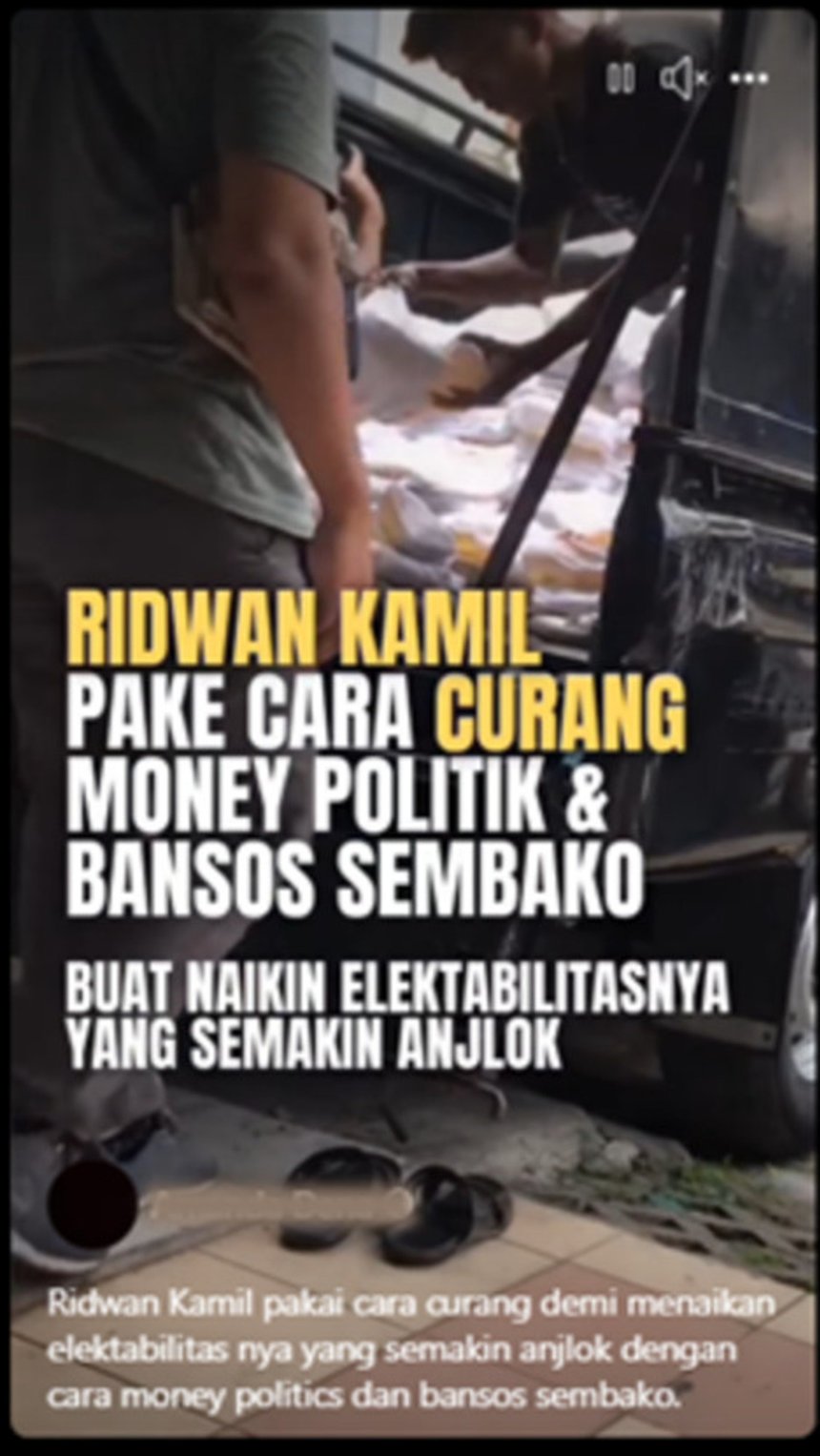 Periksa Fakta RK-Suswono Bagikan Bansos