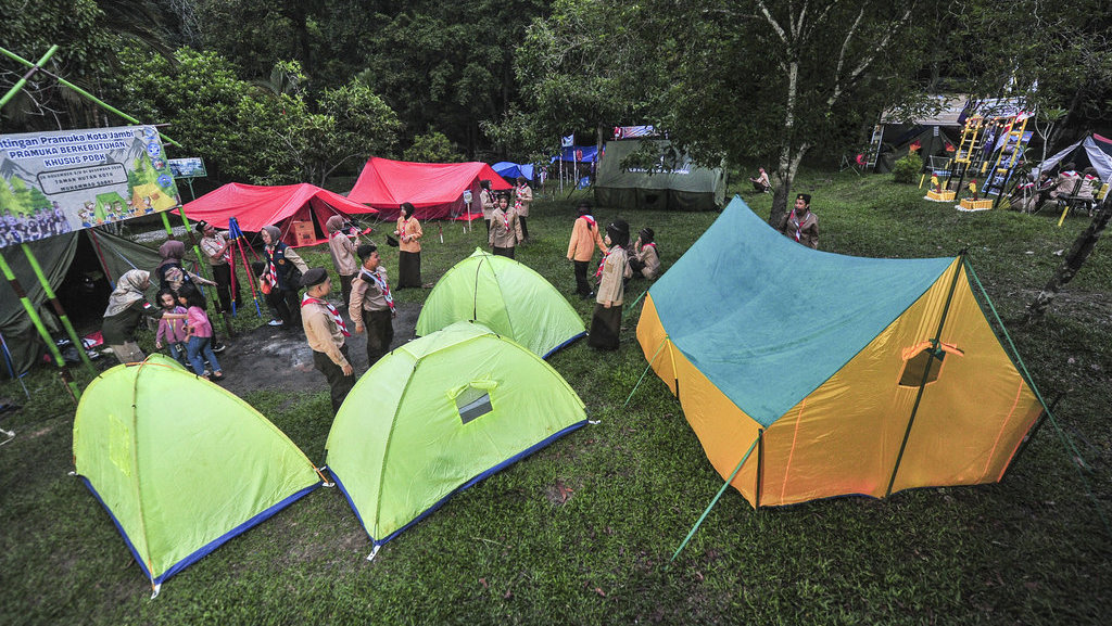 Perkemahan pramuka berkebutuhan khusus di Jambi
