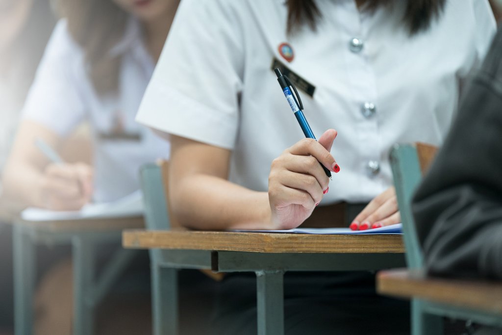 Ilustrasi ujian tulis. FOTO/iStockphoto Ilustrasi ujian tulis SMA