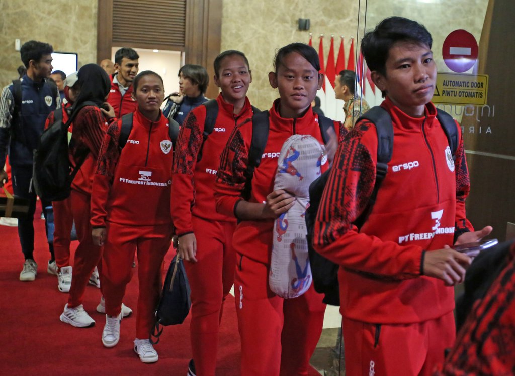 Timnas Putri Indonesia tiba di tanah air