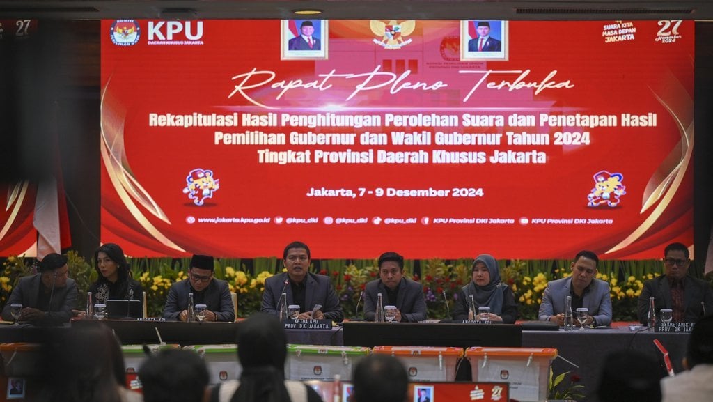 Rekapitulasi hasil penghitungan suara Pilgub Jakarta