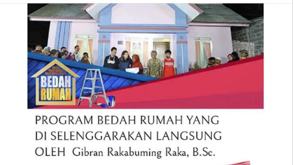 Periksa Fakta Program Bedah Rumah Gibran