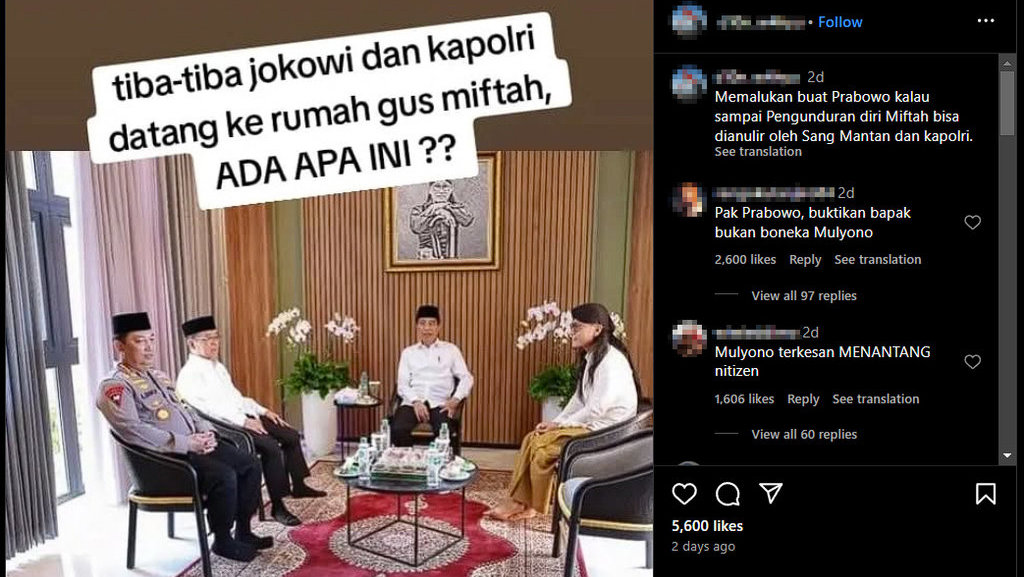 Foto Periksa Fakta Kunjungan Jokowi Ke Rumah Miftah