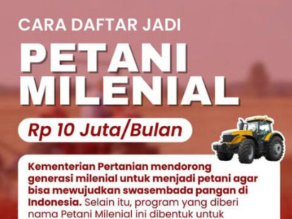 Foto Periksa Fakta Petani Milenial