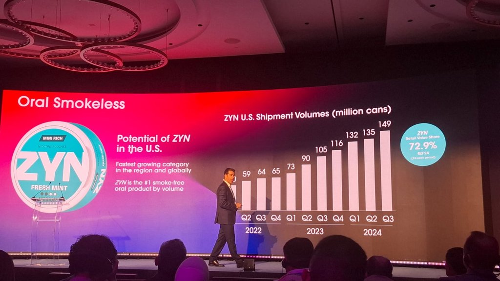 Stefano Volpetti, President of Smoke-Free Inhalable Products & Chief Consumer Officer PMI di Abu Dhabi, Rabu (11/12). Foto: Rachmadin Ismail/Tirto.id Body Artikel PMI 2