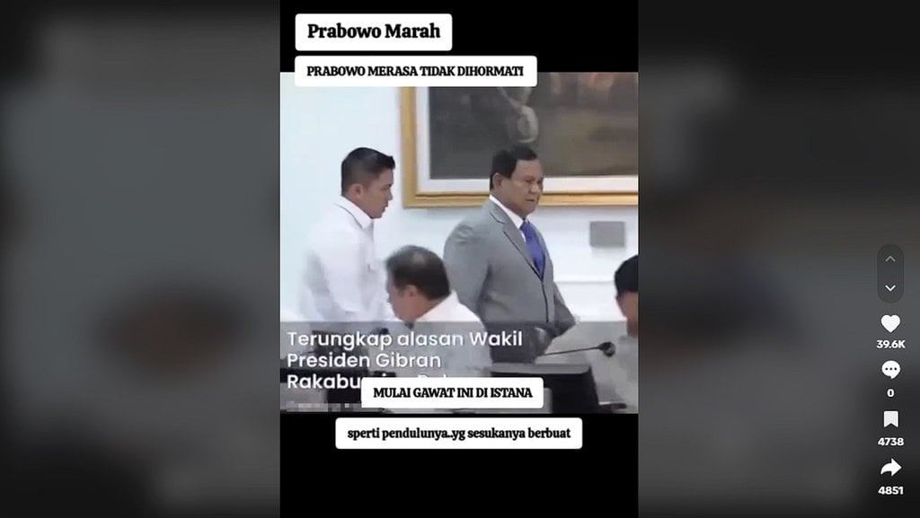 Periksa Fakta Prabowo Marah