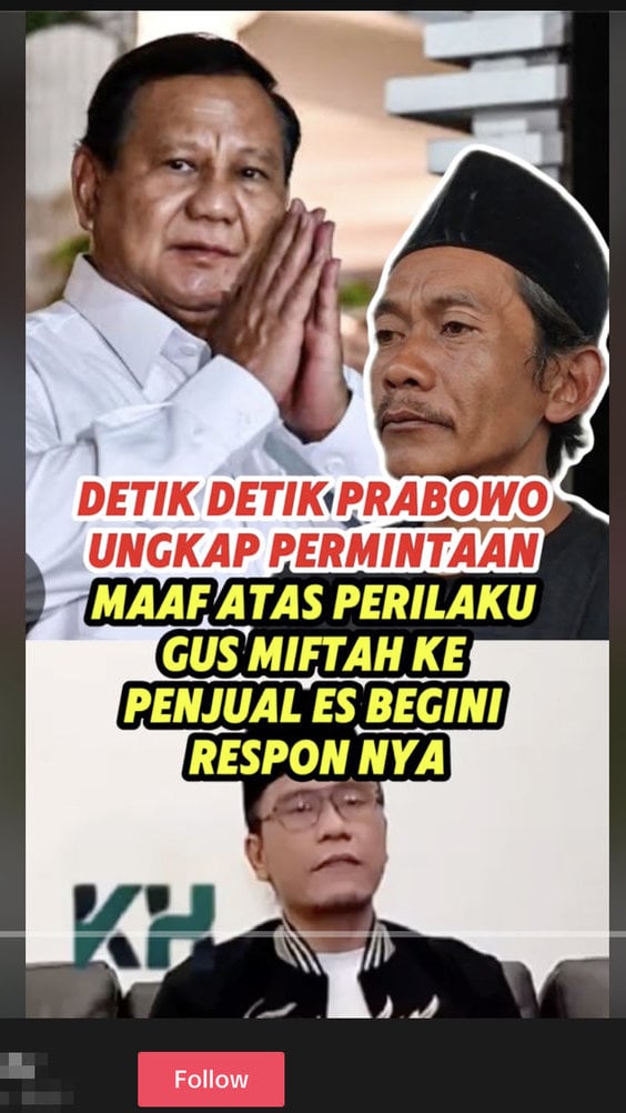 Foto Periksa Fakta Prabowo Sunhaji