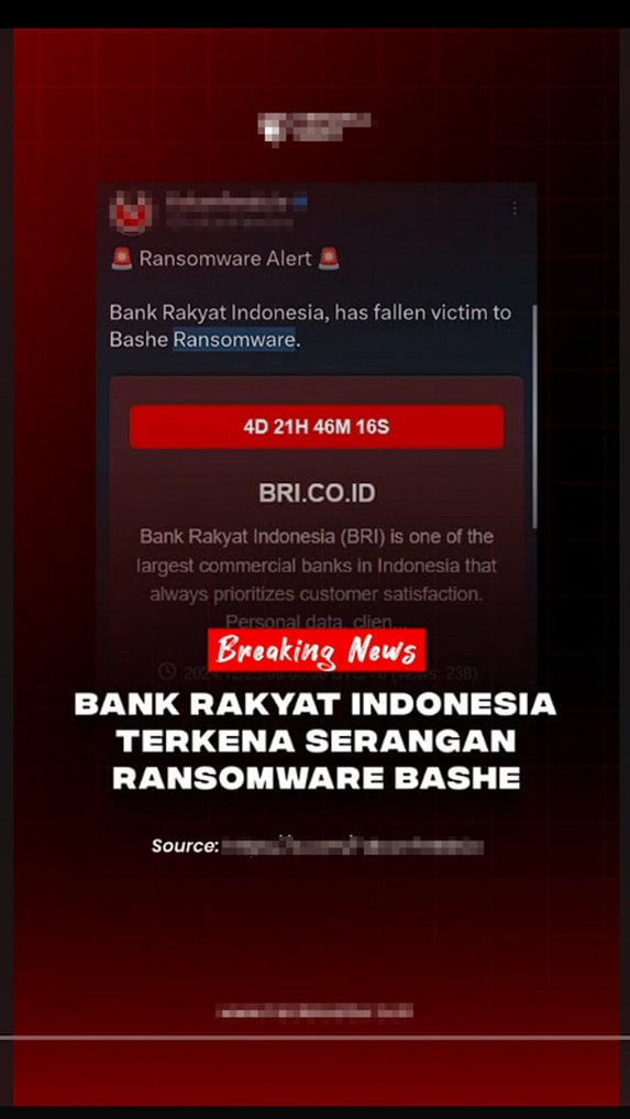 Periksa Fakta Serangan Ransomware BRI