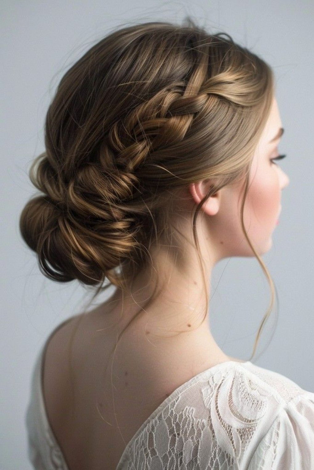 Side Braid Into Bun