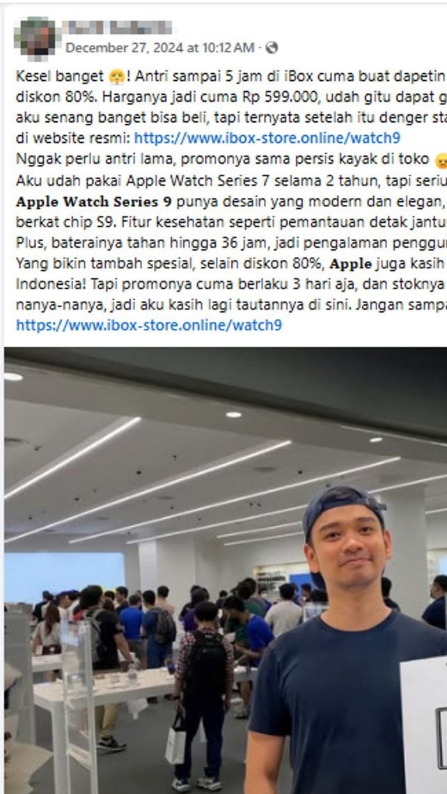 PERIKSA FAKTA Penipuan Promo Apple Watch 