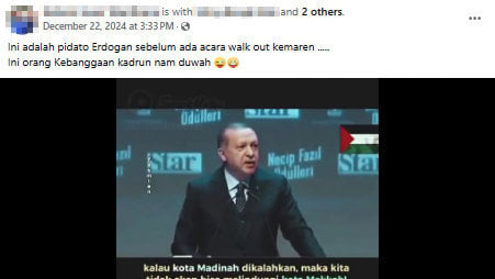 Foto Periksa Fakta Pidato Erdogan