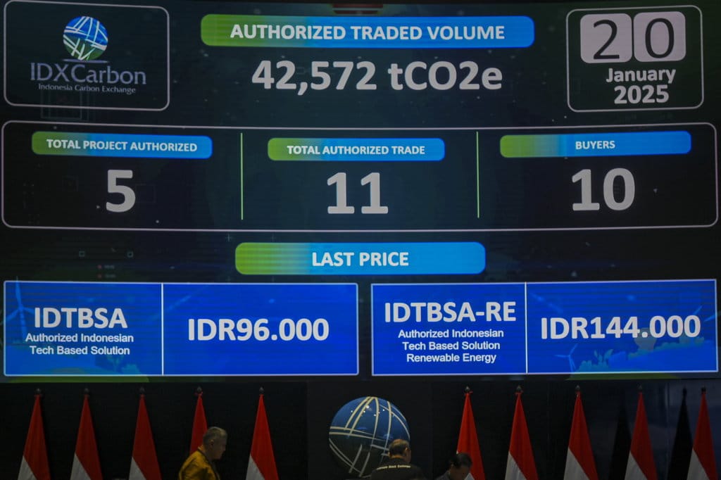 Target volume perdagangan bursa karbon 2025