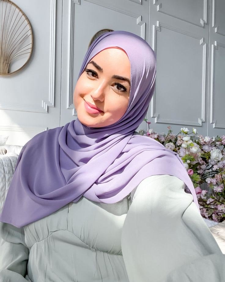 Hijab warna lavender