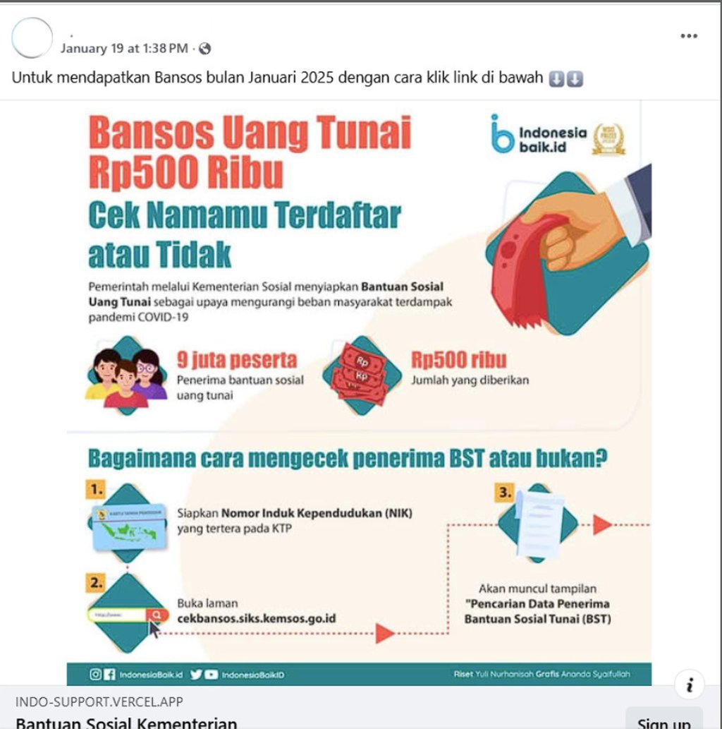 PERIKSA FAKTA Bansos Kementerian Sosial 2025