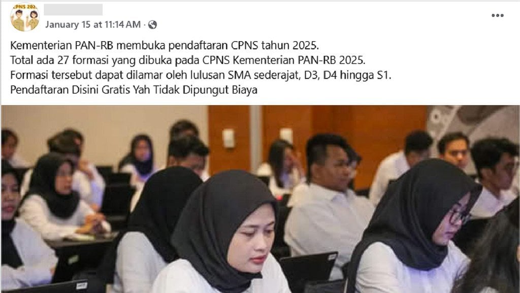 periksa fakta CPNS 2025