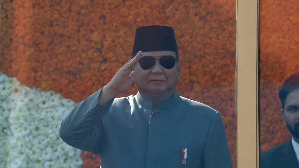 Prabowo Subianto di HUT ke-76 India