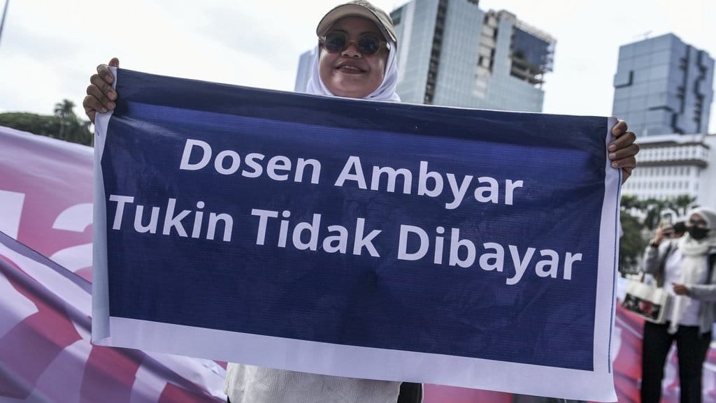 Aksi dosen ASN tuntut pembayaran Tukin