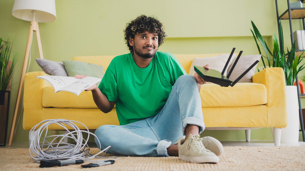 Ilustrasi router. FOTO/iStockphoto Ilustrasi sinyal wifi