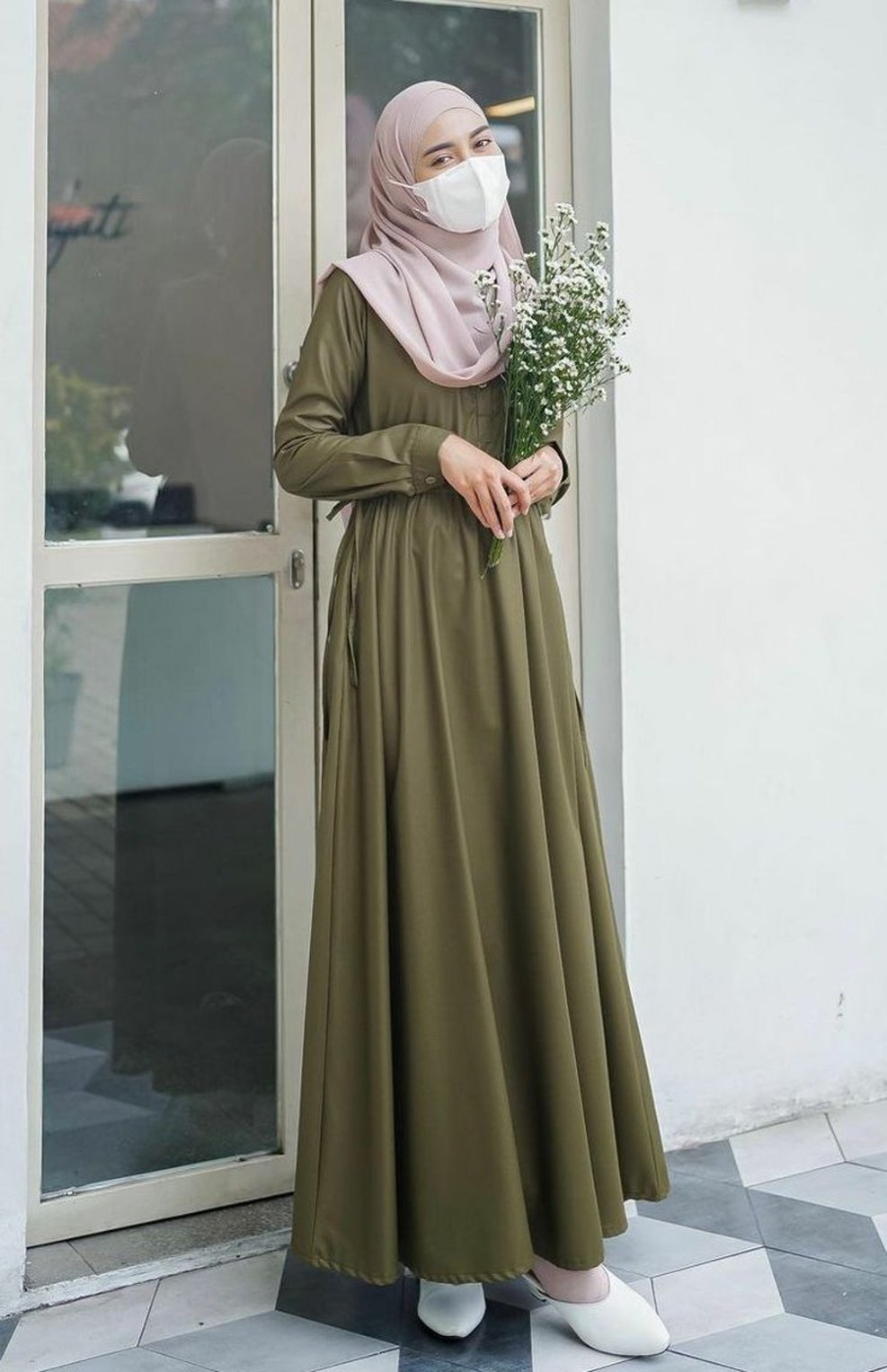 Baju olive-khaki