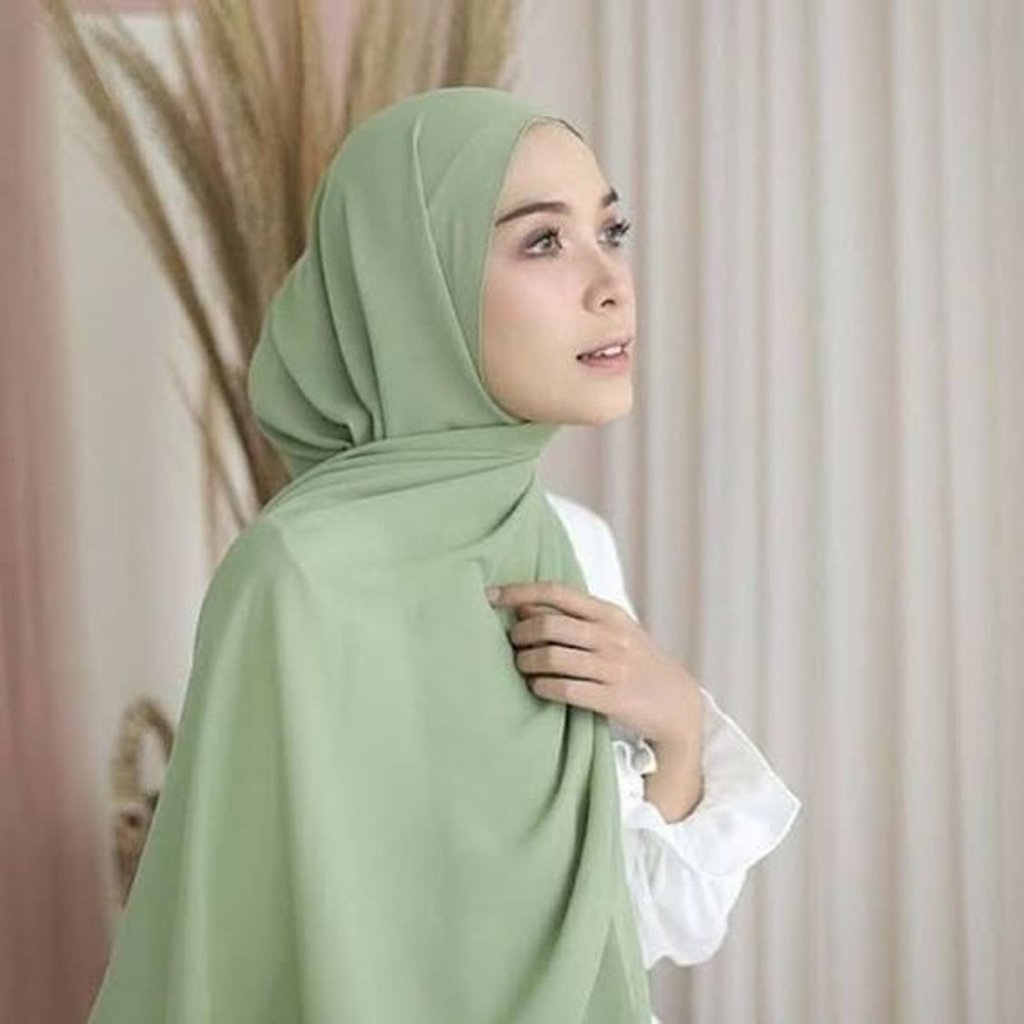 Hijab hijau sage