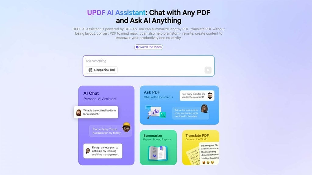  UPDF AI Assistance Online 