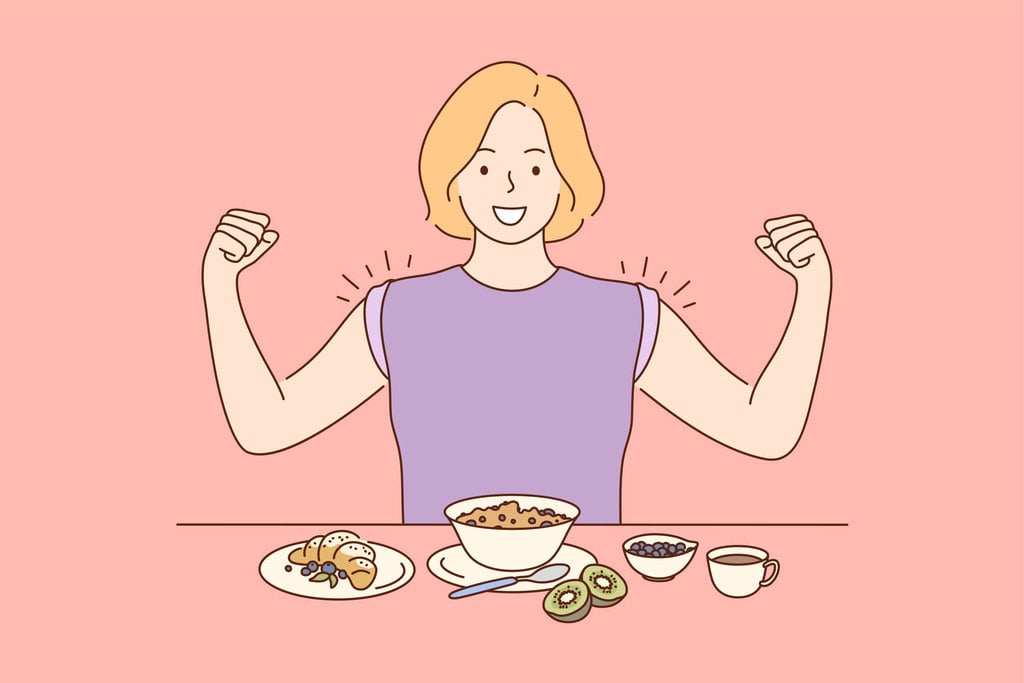 Ilustrasi Sarapan Menurunkan Berat Badan