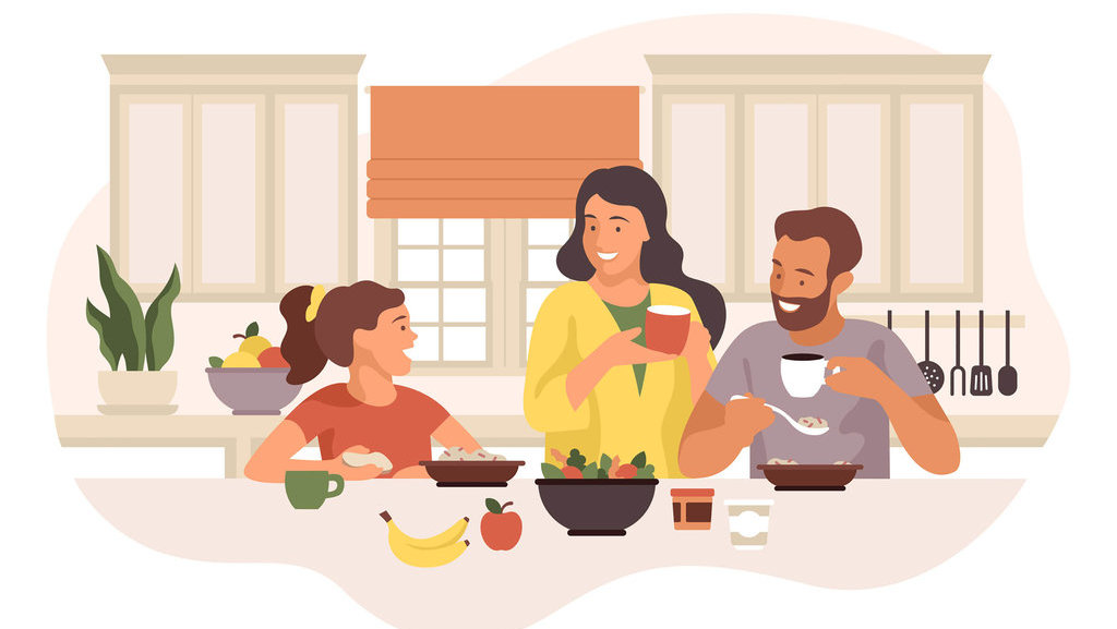 Ilustrasi Sarapan Menurunkan Berat Badan