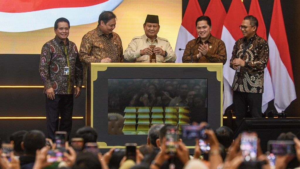 Presiden resmikan bank emas pertama di Indonesia