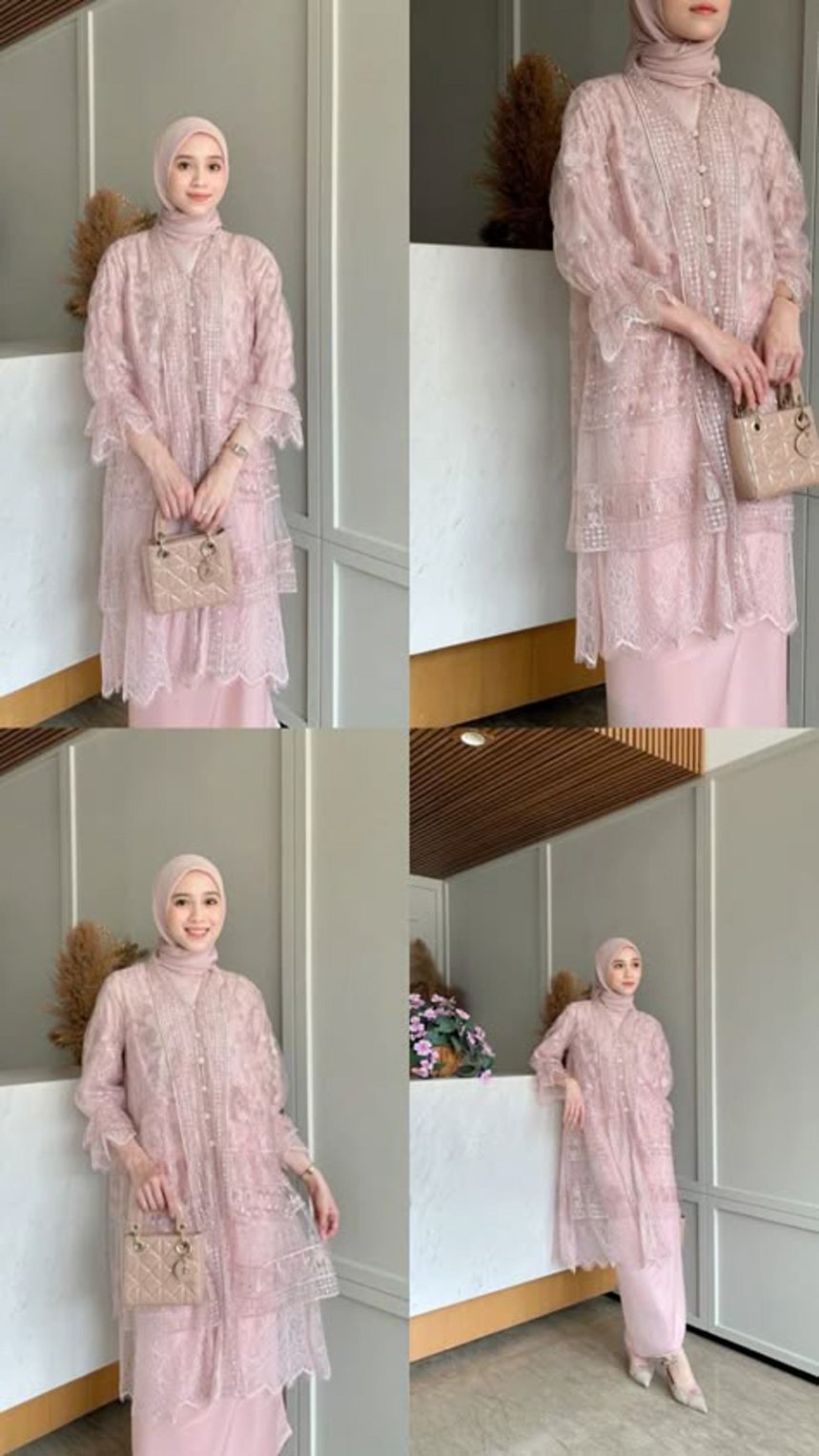 Baju mauve-jilbab mauve