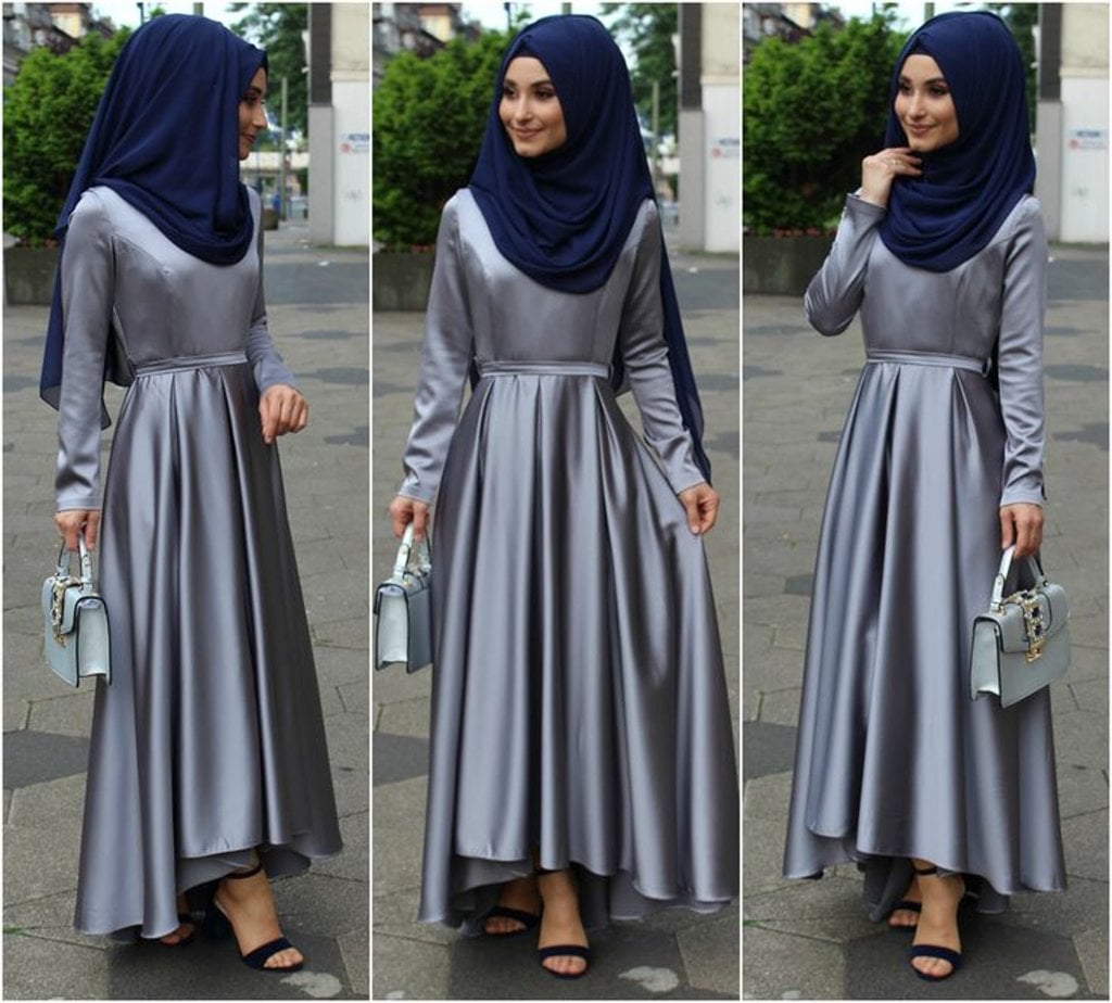 Gamis Silver Biru Navy