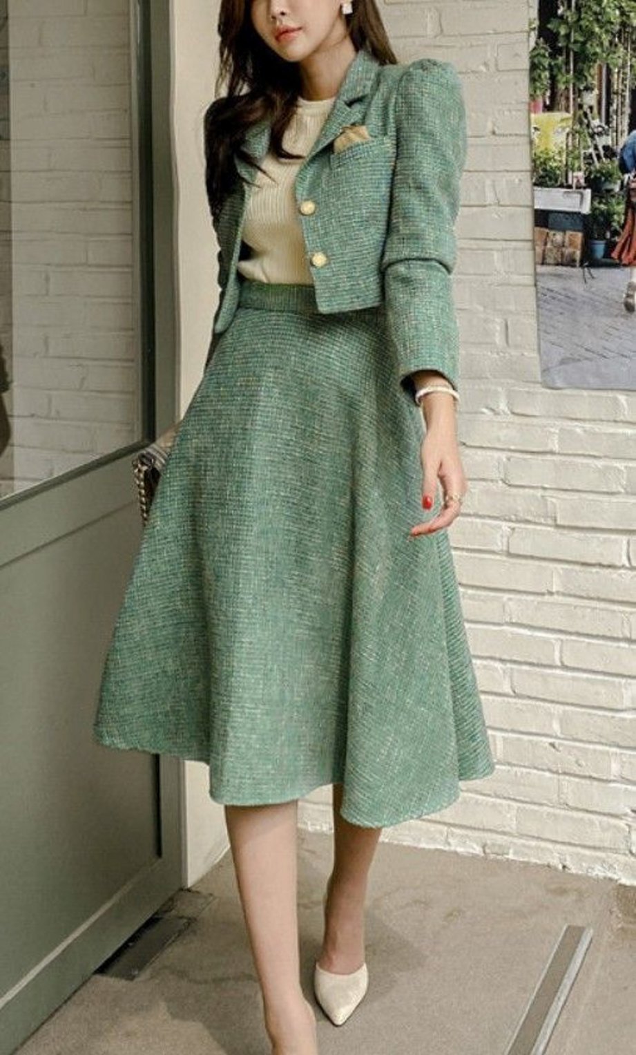 One set Blazer dan A-line Skirt