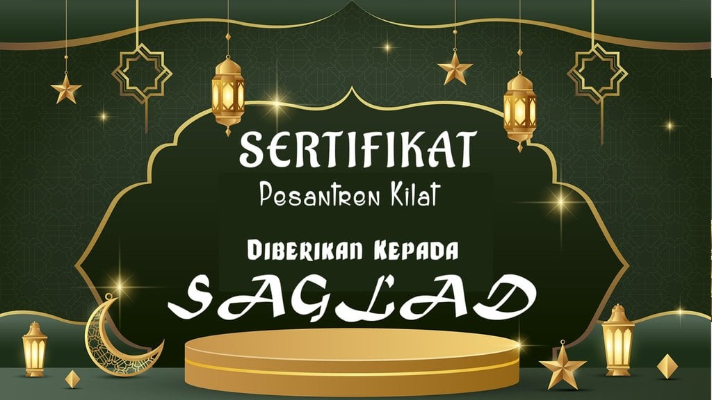 Sertifikat Pesantren Kilat Ramadhan 