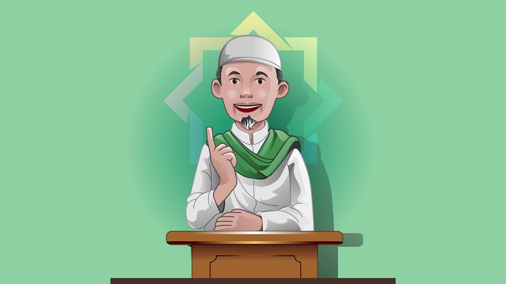 Ilustrasi ceramah di masjid