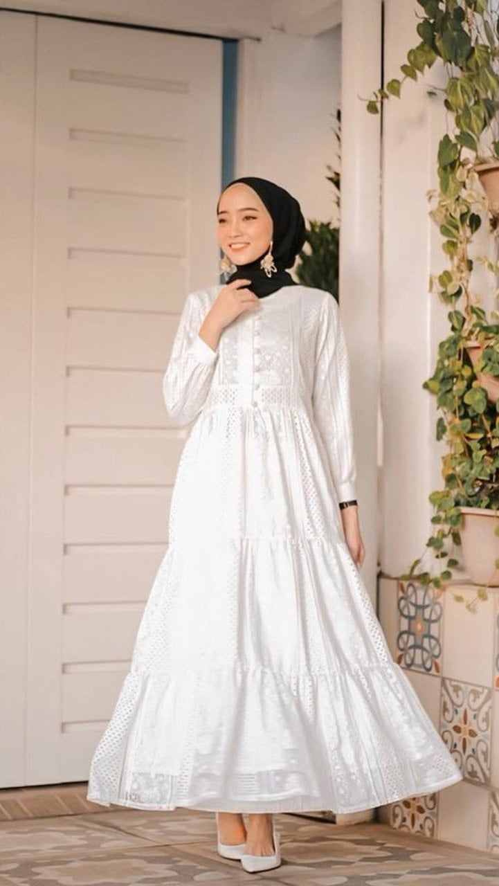 Gamis Putih Renda