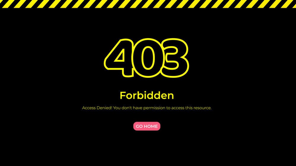 Ilustrasi forbidden error 403