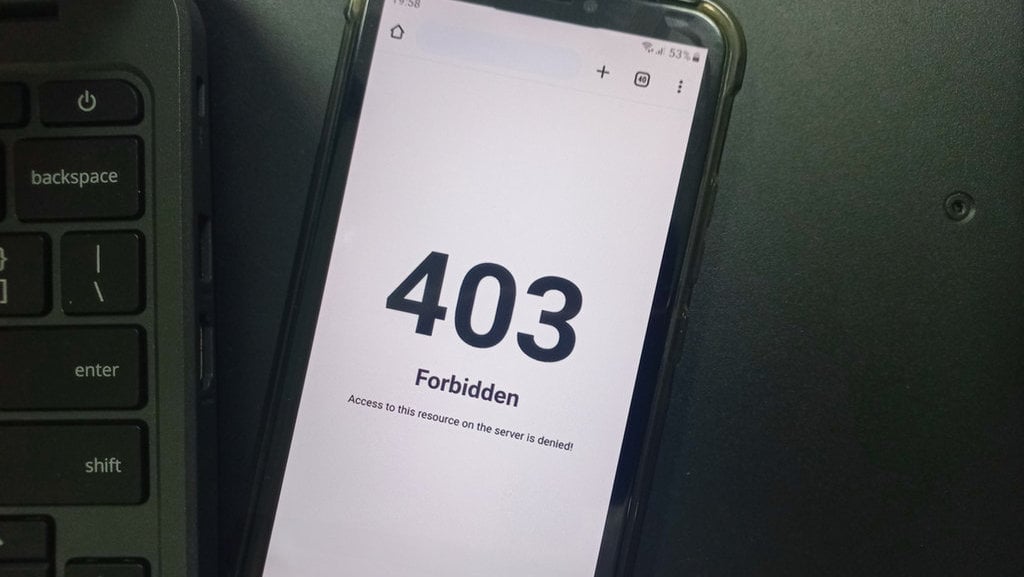 Ilustrasi forbidden error 403