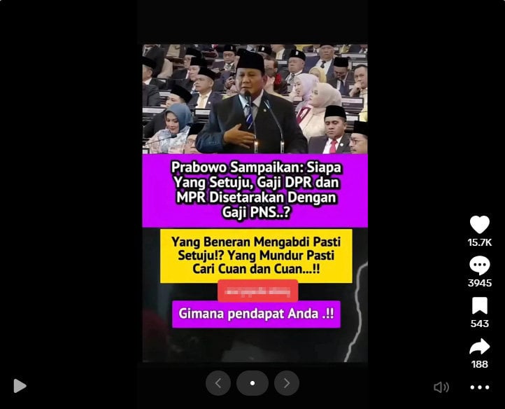 Foto Periksa Fakta Gaji DPR MPR PNS