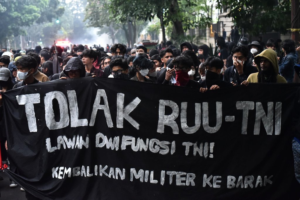 Aksi Menolak RUU TNI